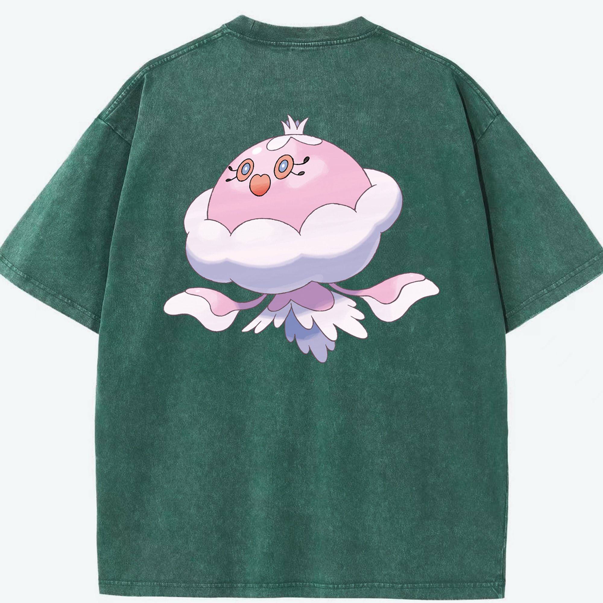 （画像用） ポケットモンスター Pokémon 綿100% ヴィンテージ風 半袖Tシャツ（背面プリント）